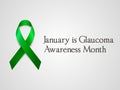 January is Glaucoma Awareness Month. Vector isolated illustration. Poster design.